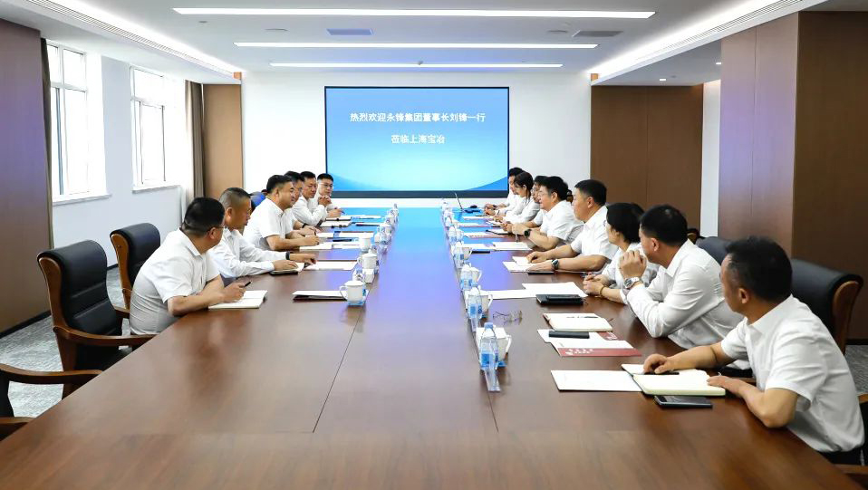 永锋集团董事长刘锋一行到访上海龙八国际